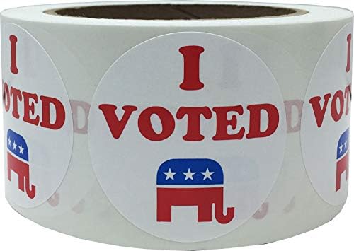Гласав Републикански Налепници Од 2 Инчи 500 Вкупно Налепници на Ролна