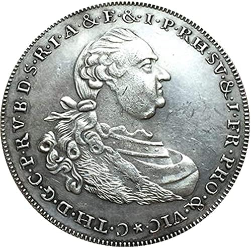 1790 германска монета позлатена сребрена рок монети занаетчиска колекција Колекција комеморативна монета