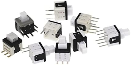 Micro Switch Switch Micro Switch 1000pcs 5.8 * 5.8mm самостојно заклучување тактилна моќност комплет за микро прекинувачи 2 3 6 прекинувачи на копчето 5.8x5.8 копче