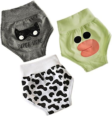 Babyија бебешки мали деца памучни панталони за обука на половината, пакет од 3 или 5