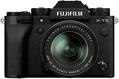 Фуџифилм X-T5 дигитална камера без огледала со пакет на леќи од 18-55мм со Sony 64 GB SF-M UHS-II мемориска картичка + софтвер за