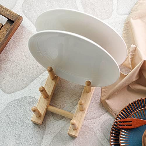 Стокадеко дрвена решетка за садови - штанд за сечење табла, решетка за сушење сад за чинија за чинија за чинија, табла за сечење на решетката