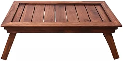 TBGFPO дрвена табела за табела за појадок кревет за сервисирање лента за преклопување на нозете дневна соба мебел преклопена чај табела за