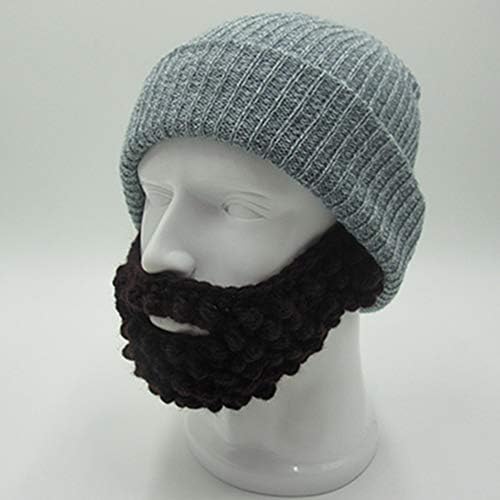 Yekeyi unisex wacky брада капа плетена смешна маска за ветерници за ветрот за Ноќта на вештерките