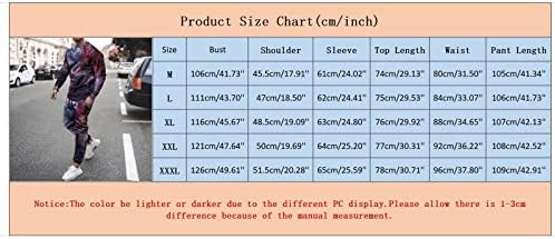 Jinинфе 3 парчиња костум мажи мажи со долги ракави со долги панталони, поставуваат спортски облеки мажи костуми за закачалка за закачалка