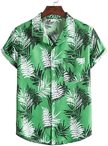 Машка облека со две парчиња мажи пролет лето лето 2 парчиња сетови на плажа печатена кратка кошула за кратки сет на врвот на врвот