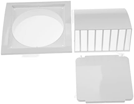 HVAC OV бел апс Пластичен издувен отвор за отвор со размавта - 6 инчи погодни за бања, кујна, системи за вентилација на алишта и гаража, 6 ''