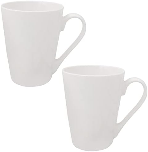 Бестонзон 2 парчиња Бели Чаши За Кафе Божиќно Еспресо Чаши За Чај Топла Чоколадна Кригла Сублимација Порцеланска Вода Млеко За Пиење