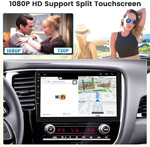 [2+32Г] за 2020 2021 Година Радио Мицубиши Оутлендер, Apple CarPlay Android 11 Автомобил Стерео Со Android Auto 10.1 Екран На Допир Bluetooth Автомобил Аудио Приемник Поддршка SWC GPS Wifi Резервна Ка