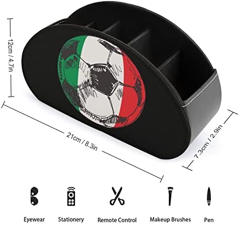 Италија Фудбал Фудбал Фудбалски држач за далечински управувач PU кожа далечински кади лента за чување на маса за чување на маса