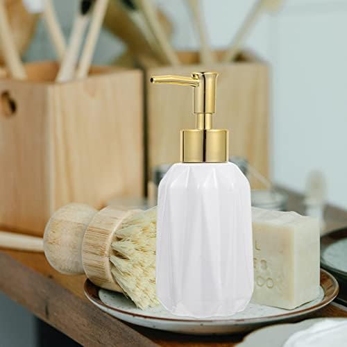 Cabilock Dispenser за туширање туш за туширање 2 парчиња керамички сапун диспензерот рачен сапун лосион лосион шише празно бања шампон шише