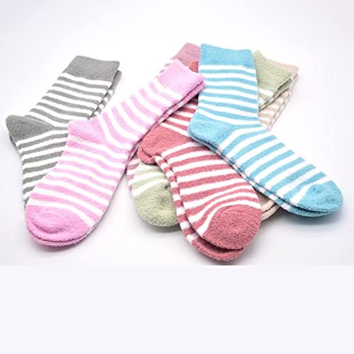 Дами класични корални руно чорапи дами чорапи со средна цевка чорапи за спиење топли чорапи постари чорапи