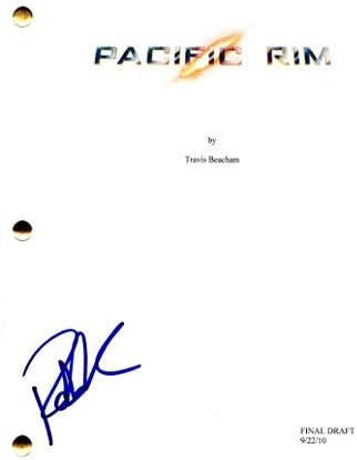 Роберт Казински потпиша автограм - скрипта за целосен филм на Пацифик Рим - Идрис Елба, Чарли Ханам, Гилермо дел Торо, Рон Перлман,