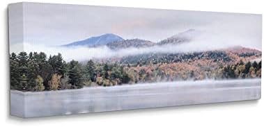 Stuple Industries Lauming Fog Mountain Peak Рефлексивна фотографија на езерото, дизајн од Лори Деитер