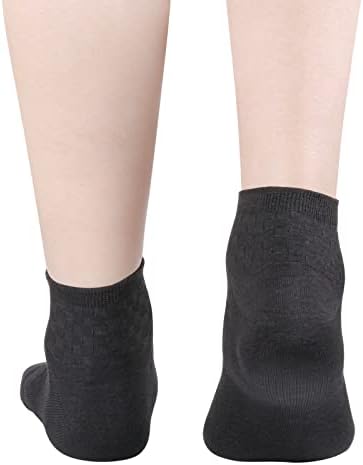 ЈУЕЏ Бамбус Чорапи За Глуждот Обични Лесни Тенки Ниски Чорапи За Облоги За Мажи Со Големина 6-13, 5 Пара/Пакување
