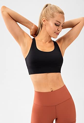 Laveенски Sportsенски Strappy Sports Sports Bra Long Line Medion Supporter Energy Trook Tranching Top Top