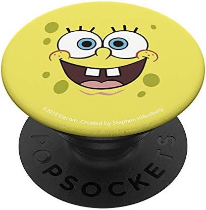 Spongebob SquarePants уста отворено големо лице popsockets popgrip: заменлива зафат за телефони и таблети