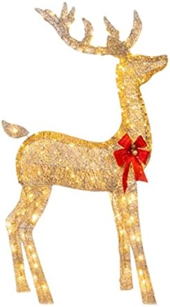 Гимнастички украс Божиќни светлосни елени на отворено Божиќни ирватори водеше Божиќни светли игрмери за украси на отворено шарен
