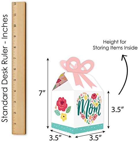Голема Точка На Среќа Шарени Цветни Среќен Ден На Мајката-Квадратна Корист Подарок Кутии-Ние Сакаме Мајка Партија Лак Кутии-Во собата на