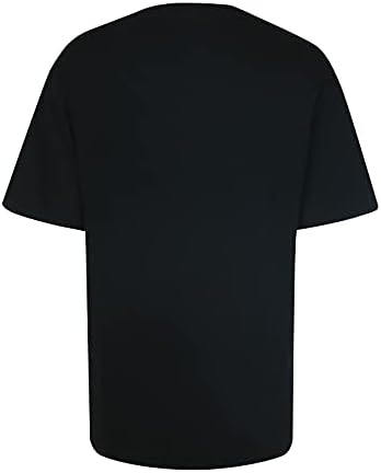 Каваи Смешен подарок Топ за жени лето есен кратки ракави екипаж на вратот, графички блузи кошули дами wz