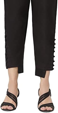 Едеробер жени панталони салвар панталони со редовно вклопување на дното индиски панталони за жени