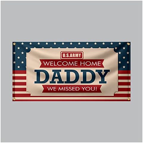 БАНЕР ЗУИ ГО ПРАВАТ ТОА ВИДЛИВО Добредојдовте Дома Тато Ние Ви Недостигаше Американската Армија Банер 11 Мл Винил Пвц Флекс