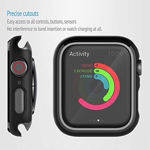 2 пакет браник компатибилен со случајот „Apple Watch Case“ 40мм Серија 4 Серија 5 Серија 6 Серија SE Ultra-Thin Anti-Bratch и