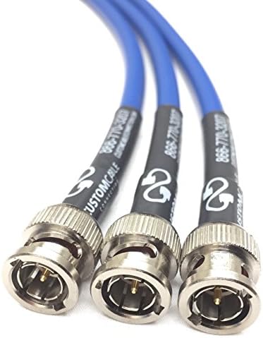 35ft HD-SDI RG6 BNC до BNC Видео коаксијален кабел сина 4.5GHz направена во САД со сопствена врска со кабел