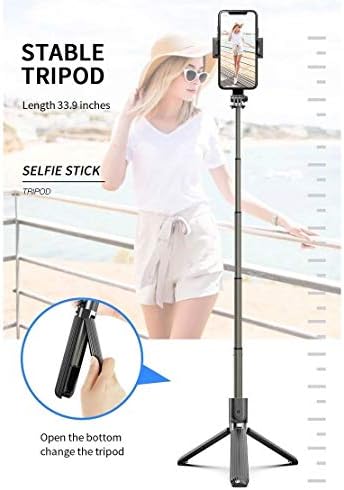 Штанд на Boxwave и монтирање компатибилен со Micromax x818 - Gimbal SelfiePod, Selfie Stick Extendable Video Gimbal стабилизатор за