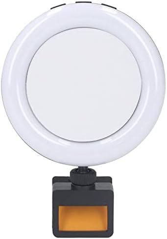Jeanoko Rechargeable Selfie Ring Light, телефонско видео Пополнете светло од типот Ц полнење 5 нивоа на осветленост преносно за забава