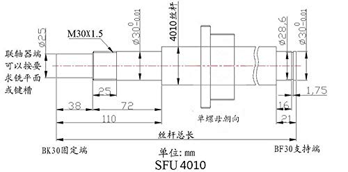 Десет ВИСОКИ Топчести Завртки Цпу Делови SFU4010 NST, 1pcs Топчеста Завртка + 1pcs Орев + 1pcs BK/BF30 Крајни Единици За Поддршка