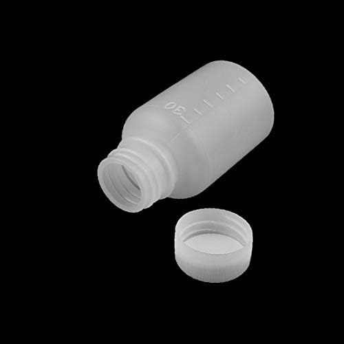 Х-DREE 30ml Пластика Мала Уста Реагенс Шише Примерок Запечатување Медицина Шише Бело (Ботиља ди пластика ди сигиламенто дел кампионе