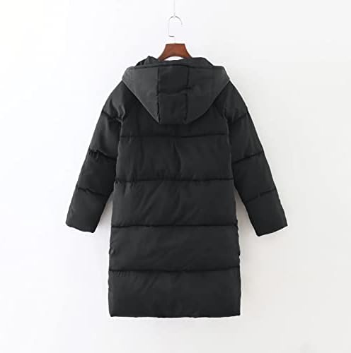 Foviguo Puffer Coat Women, изедначи јакна за пифтер за жени Елегантна зимска долга ракав плетен јакна од пуфери