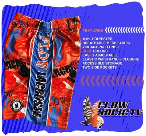 Spoction Society Lax Monkey Boys Lacrosse Shorts | Момци лабави шорцеви | Лакрос шорцеви за момчиња | Детски атлетски шорцеви за момчиња