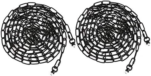 Eumyviv 2 Пакет 19ft Тешки Синџир За Светло Тела, Приврзок Светлина Екстра Синџир Дозволува Инсталација На Синџирот Обесени Тела На Високи