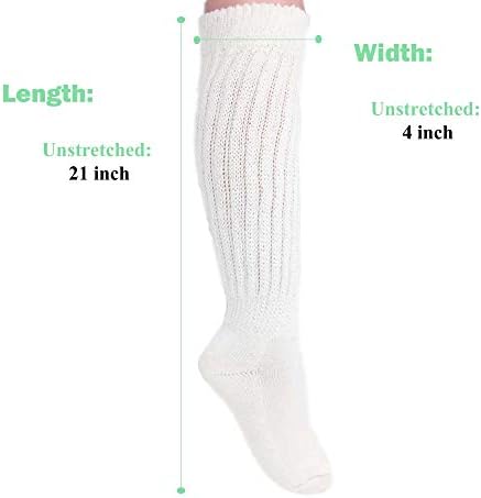 AWS/Американски Направени Чорапи За Чорапи Памук Скринч Колено Високи Екстра Долги И Тешки Чорапи