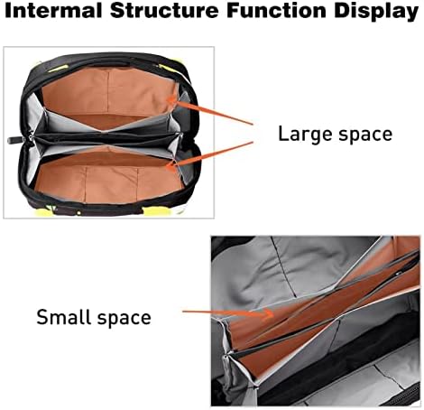 Водоотпорна Торбичка За Шминка Овошје Жолт Лимон Црна Бела Шарена Торба За Шминка Организатор Торба За Тоалетна Торба Со Патент Мала Козметичка