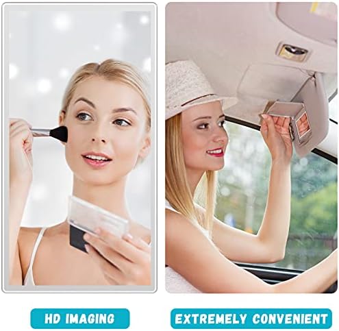 2 парчиња ретровизори за ретровизори за ретровизори за стакнување на автомобил на автомобил на суета огледало од козметичко огледало за