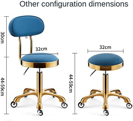 Столче столче за вртење на вртливата висина, хидраулична метална столица за кујна, салон, бар, канцеларија, масажа-А
