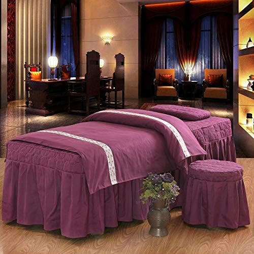 Quilting Sects Make Massion Sleats, Spa Massage Linens Engroidery Clace Beauty Beation Cover Coverspread со дупка за одмор на лице-A 70X185CM