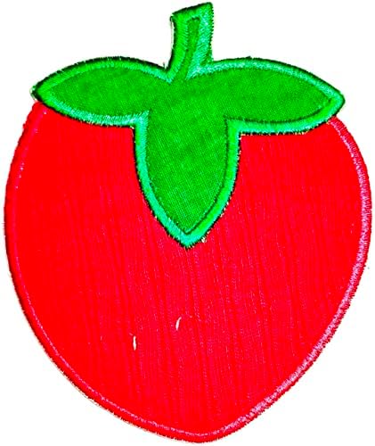 Црвена Јагода Овошје Везени Детски Цртан Филм Апликација Железо На Шие На Амблем Облека Костим