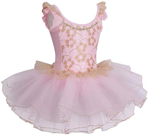 Lmyove Мали девојчиња, балетски танцувачки фустан од туту, балерина костуми за деца