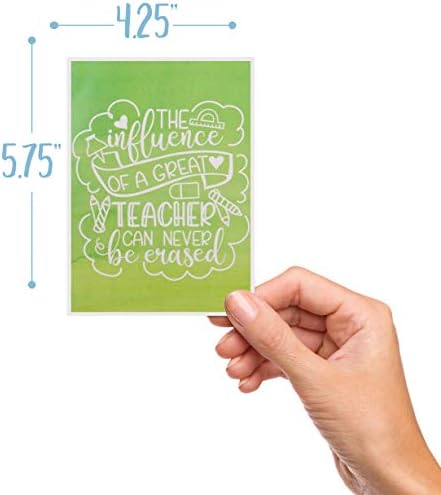 ВНС Креации 10 Учител Ви Благодариме Картички Со Појавување На Коверти &засилувач; Налепници | Рефус Благодарност Пакет За Наставниците