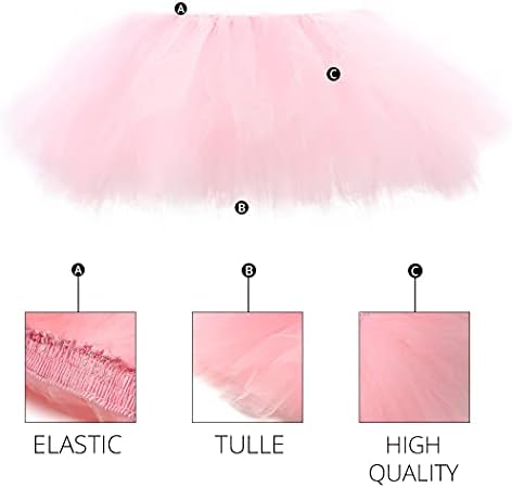 Twinklede женски Tulle Tutu здолниште класичен еластичен слоевит балетски здолништа за туту за жени и девојчиња