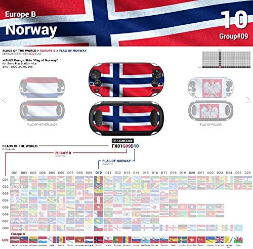 Sony PlayStation Vita Design Skin Flag of Norway Decal налепница за PlayStation vita