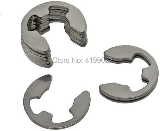 120/200 ПЦС 304 Не'рѓосувачки челик/црн челик E клип Асортиман за миење садови за задржување на прстенот за прицврстување на вратилото