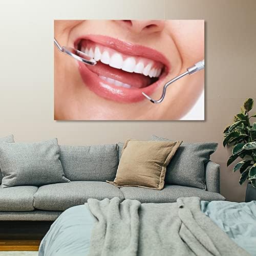 Стоматолошка канцеларија Bludug украсена со постери за стоматолошки третман Стоматолошка канцеларија постери платно за сликање постери