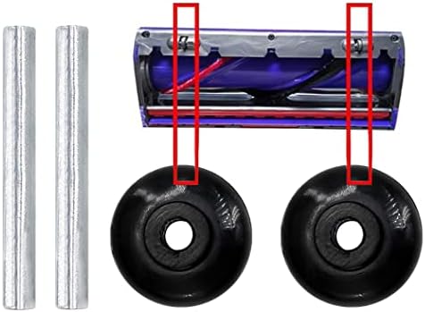 2 Пакет Оски &засилувач; Ролки Моторизирани Глави Малку Вратило Тркала За Dyson DC35 DC45 DC62 Сите V6 SV03 SV05 SV07 SV09 Powerheads