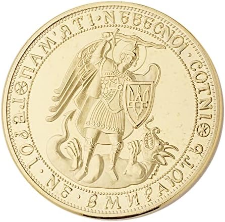 Странска Валута Украински Комеморативни Монети Змеј Витез Монета Златен Тридент Национален Амблем Комеморативни Монети Странски Комеморативни Медали