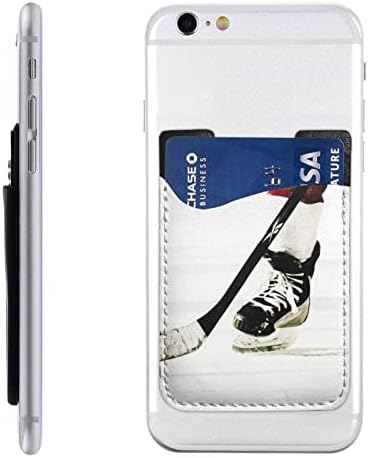 Модел на хокеј на хокеј на хокеј, држач за картичка PU кожна кредитна картичка, торбичка за лепила за лепила за сите паметни телефони